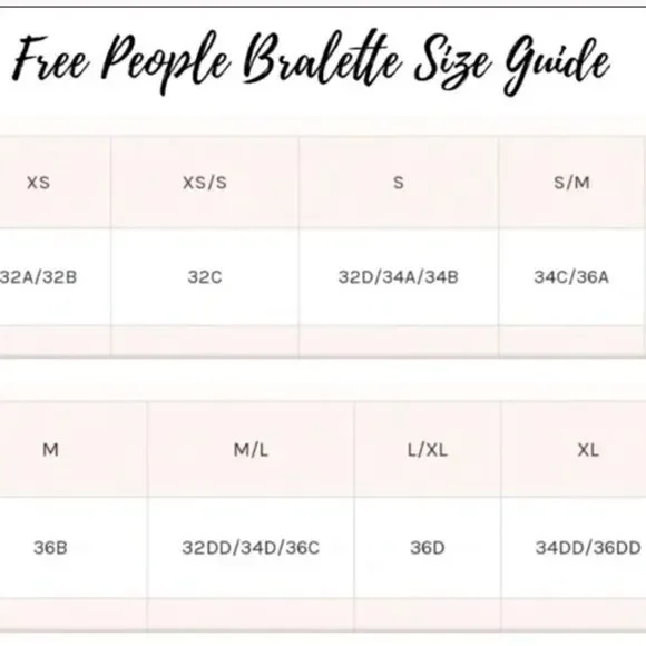 Free People Sierra Bandeau Bra Black New - Picture 7 of 7